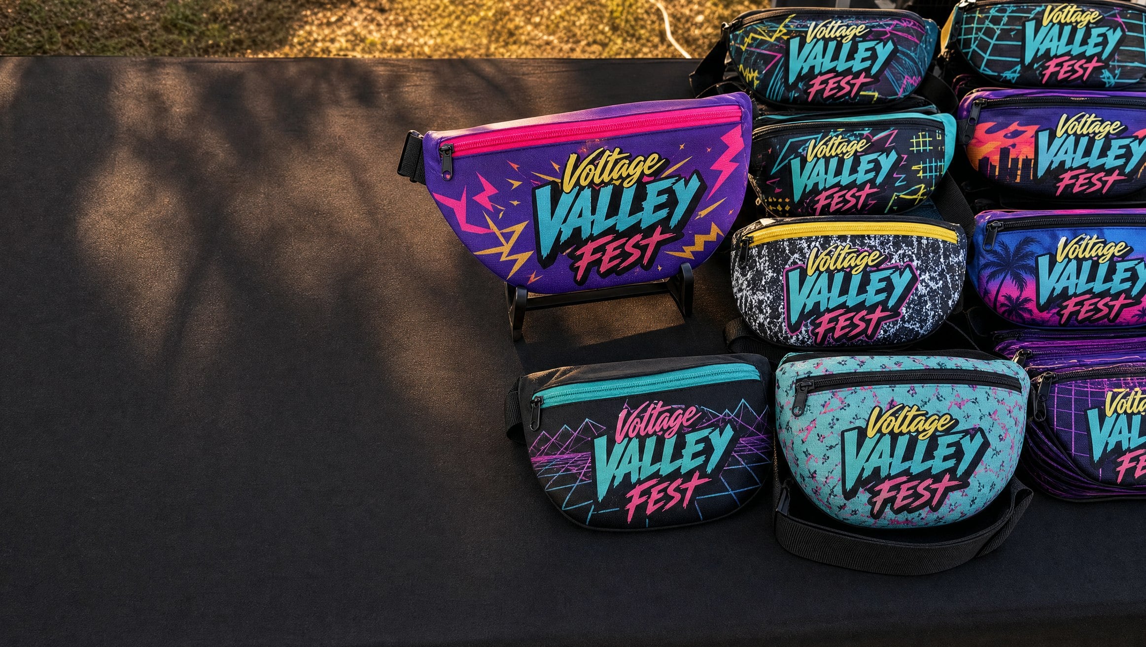 Custom printed fanny packs with logo