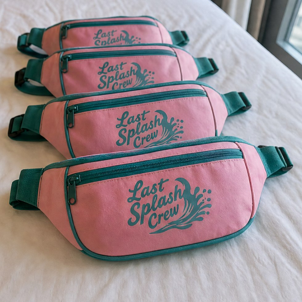 Customized fanny packs for bachelorette and group trips